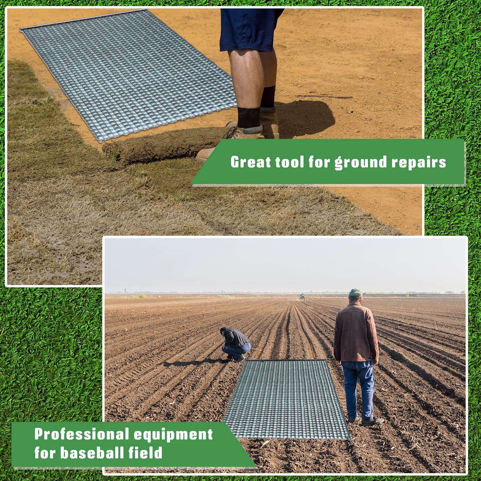 Amazon.com : Shimeyao 4 x 3 FT Zinc Steel Heavy Duty Drag Mat for